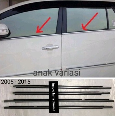 Pelipit Kaca Luar Toyota Innova 2004-2015 Weather strip Pelipit Kaca
