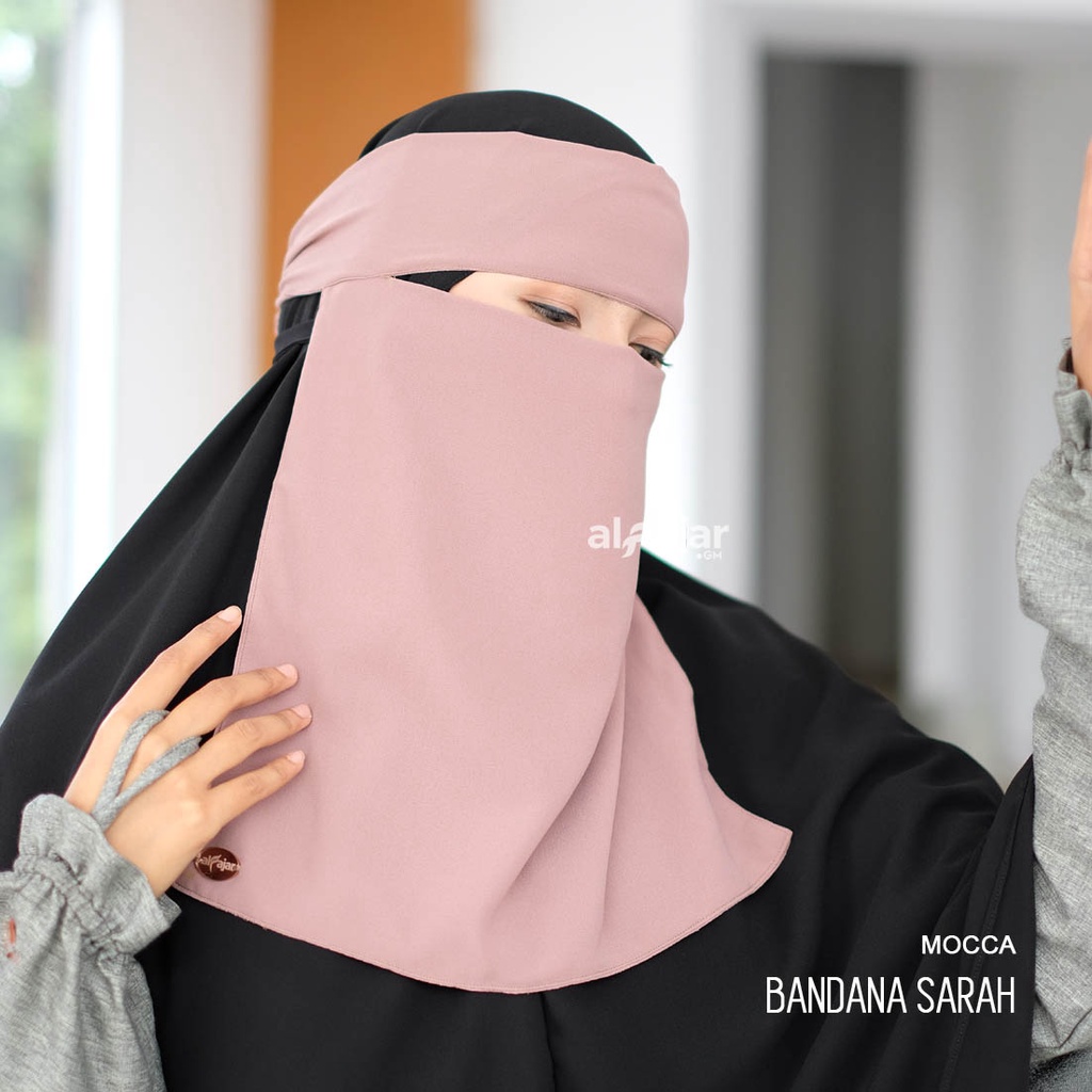 CADAR NIQOB BANDANA Mini Sarah Dua Layer Sifon Ceruty by Alfajar