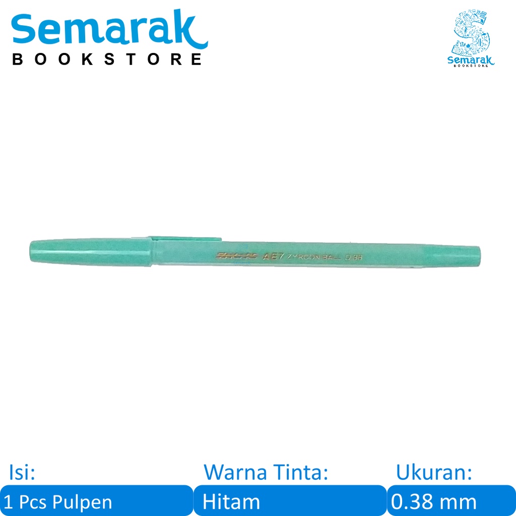 

Standard AE7 Zyrcon Pulpen Delta Tip 0.38 mm - Hitam