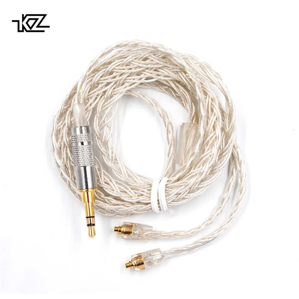 KZ Kabel MMCX Earphone Silver Plating AS10 ZS10 ZST ES3 ED12 ZS5 ZS6