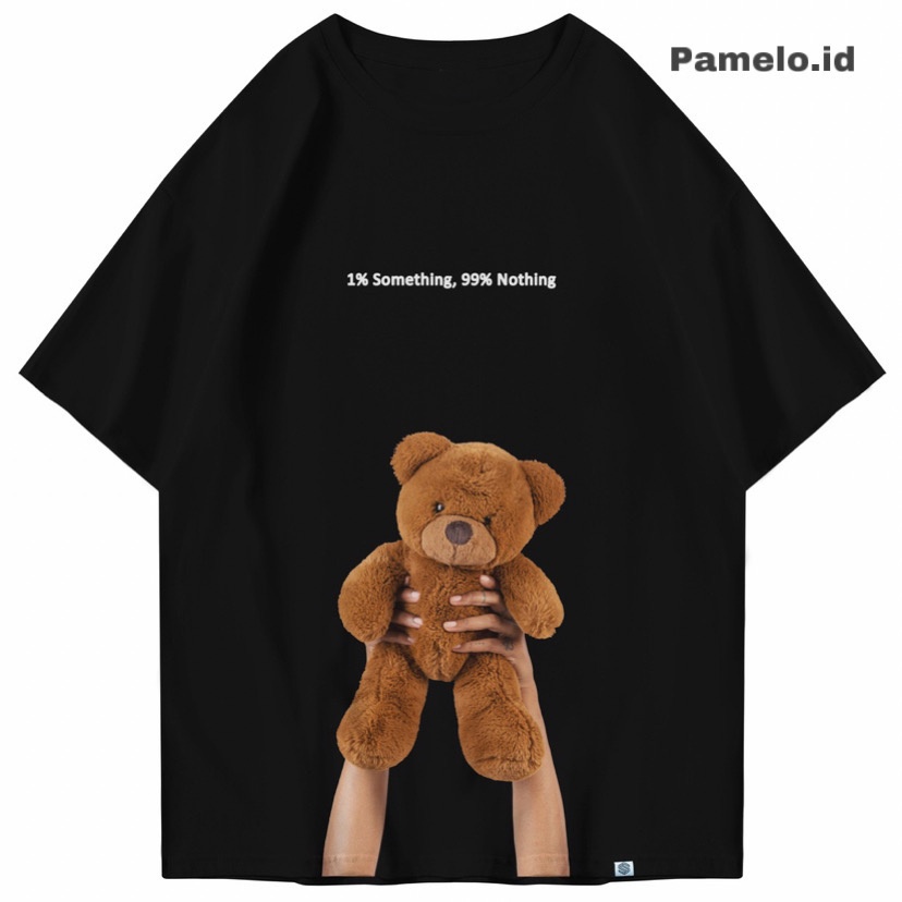 Pamelo id Grab Bear Kaos Unisex/ Fashion Pria /T-shirt Pria/Baju Cowok/baju Kaos Murah/Oversize/Kaos Oversize/Kaos Oblong/Baju Oblong/Boyfriend/Oppa korea