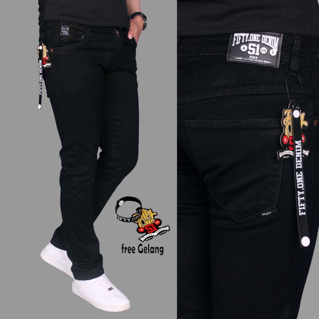 Celana Jeans Panjang Pria Original Fifty One / Celana Jeans Pria Slim Fit Streetch Original New Fifty One 51 Denim