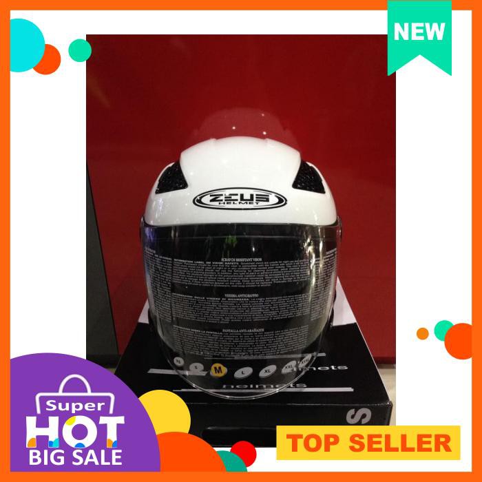 Helm Half Face Zeus Zs 610 White