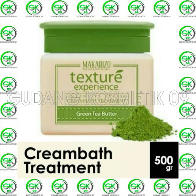 Makarizo Professional Texture Experience Creambath Green Tea Butter Pot 500gr Indonesia