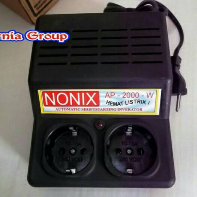 AUTO START INVERATOR  SOFT STARTING Anti Listrik Jeglek 2000W 2 Lubang Penghemat Listrik