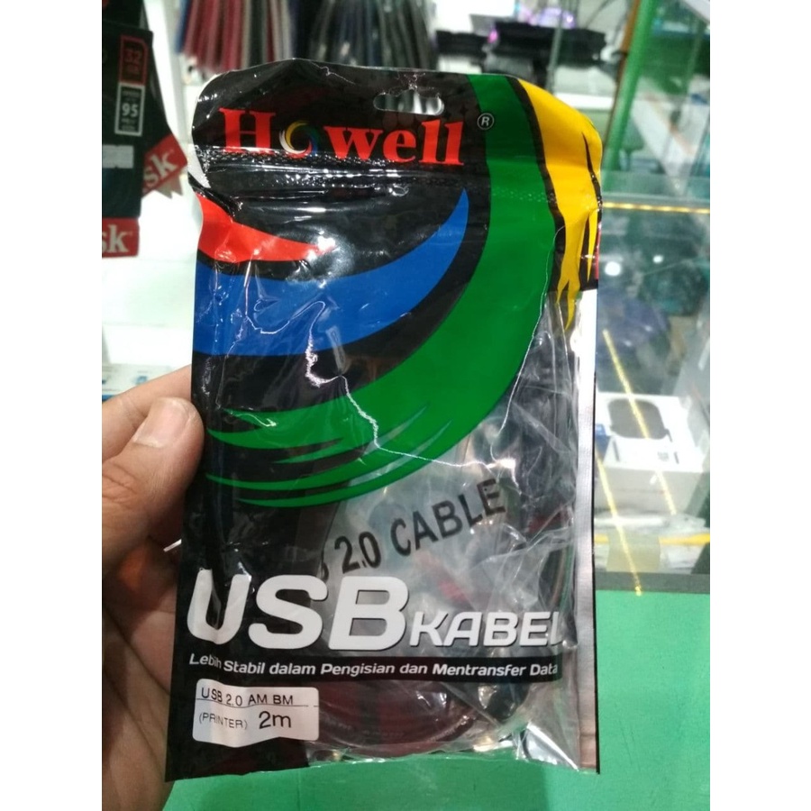 Kabel Usb 2.0 Printer 2m Original Howell kabel Printer 2 Meter