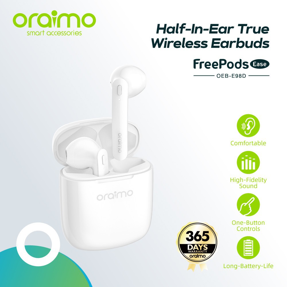 Oraimo Freepods 2 Half-In-Ear True Wireless Stereo Earphone OEB-E94D