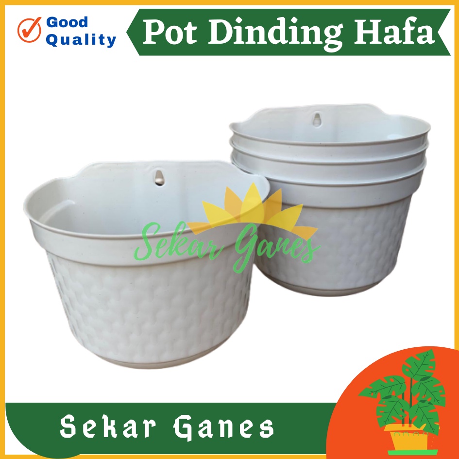 Pot Dinding Cantol Hafa 20 Cm Putih Pot Dinding Tempel Dekorasi Putih Panjang Aesthetic Besar Kecil Pager Balkon Pagar Unik  Pot Tembok - Tanaman Bunga Hias Dinding Tempel Bibit Plastik TERMURAH