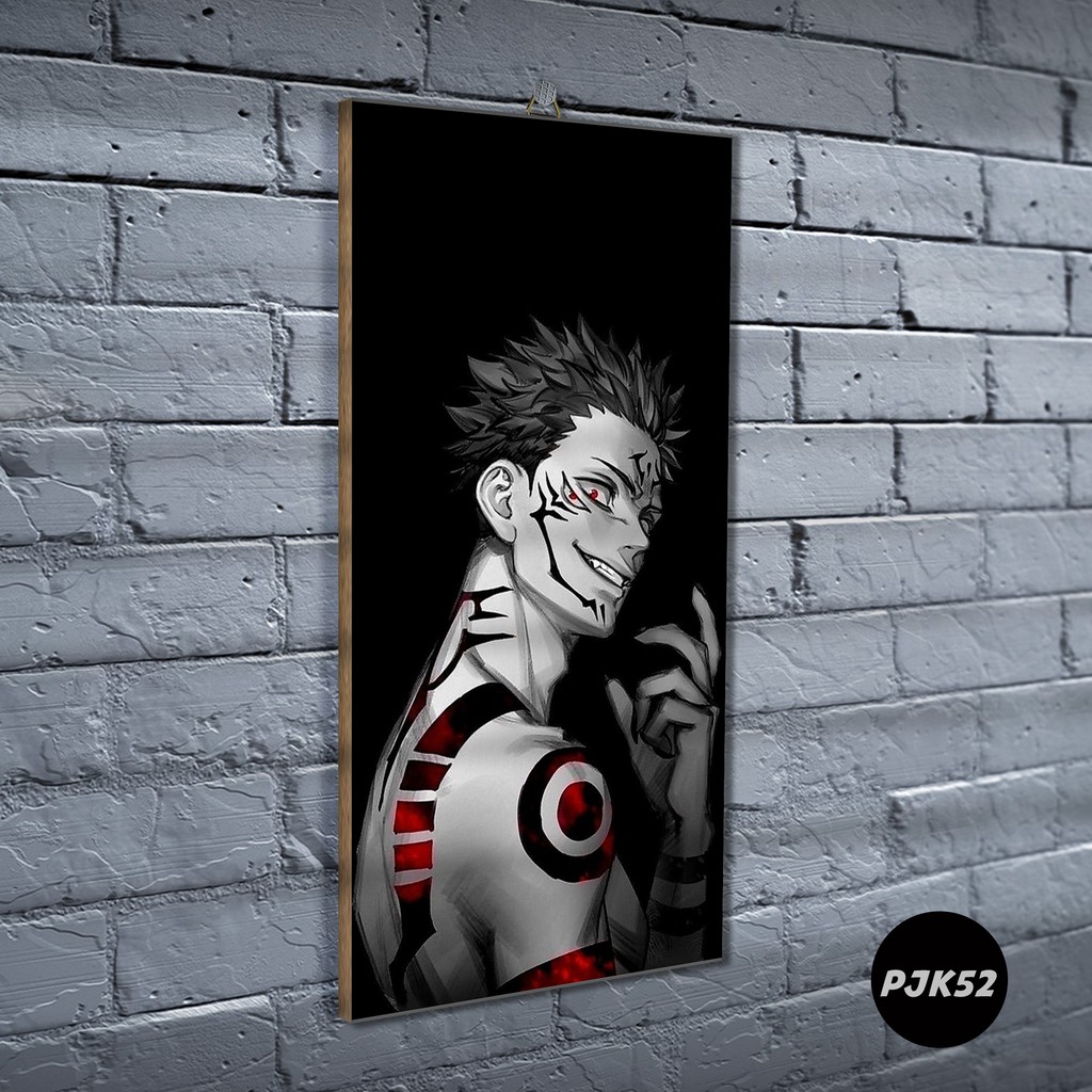 Poster Kayu Jujutsu Kaisen / Dekorasi Rumah /Poster murah/ Anime / desain / 2021 / gambar / PJK-PJK52