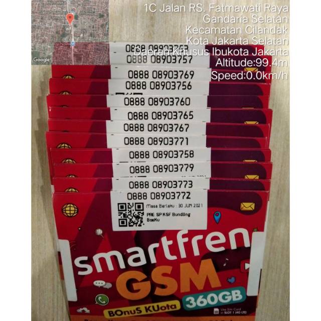 Anshop Indonesia Konter, Unlimited 45 GB perbulan, perdana bosku Smartfren