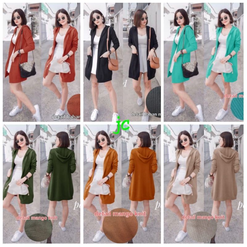 JCZR- Cardi hodie knit premium / Hoodie Rajut Murah / Jaket Cardi Hodie Terbatu