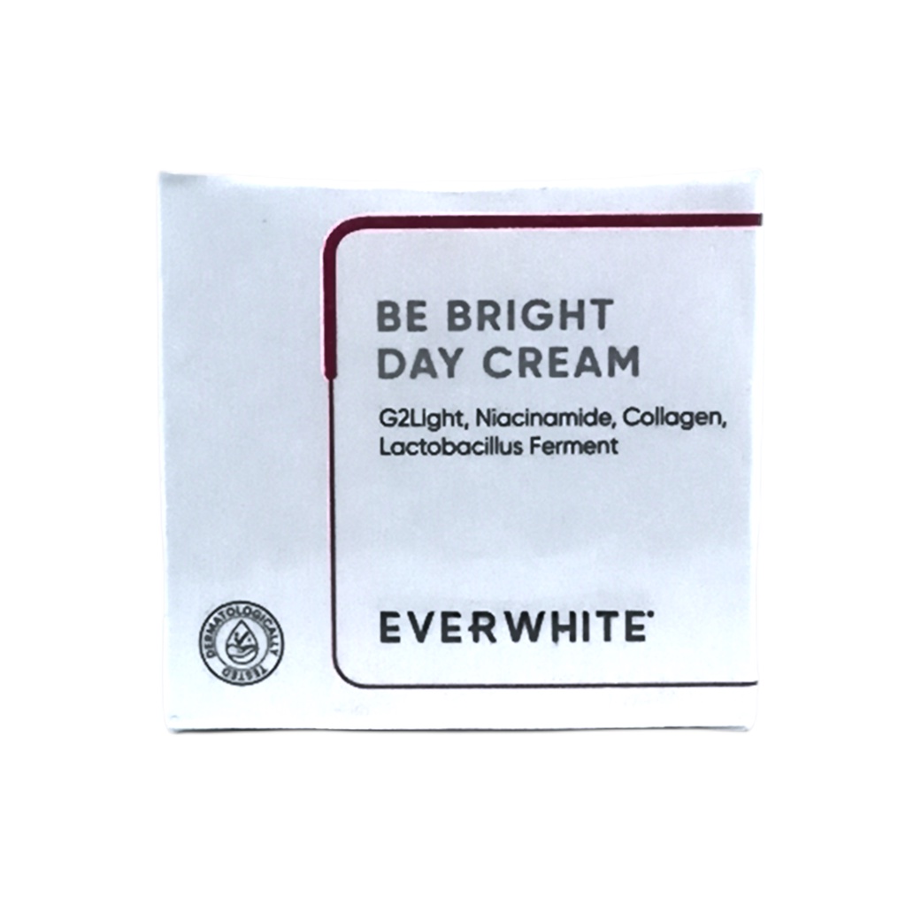 EVERWHITE BE BRIGHT DAY CREAM BPOM KRIM PELEMBAB WAJAH MOISTURIZING BRIGHTENING COLLAGEN EVER WHITE CREAM