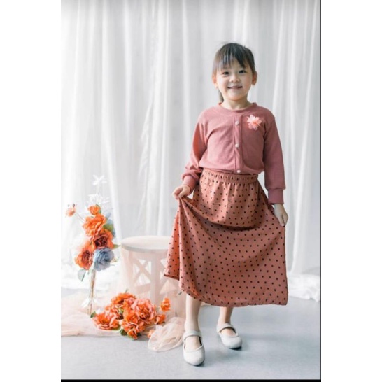 Flowkids Setelan Rok Nayla Waffleknit