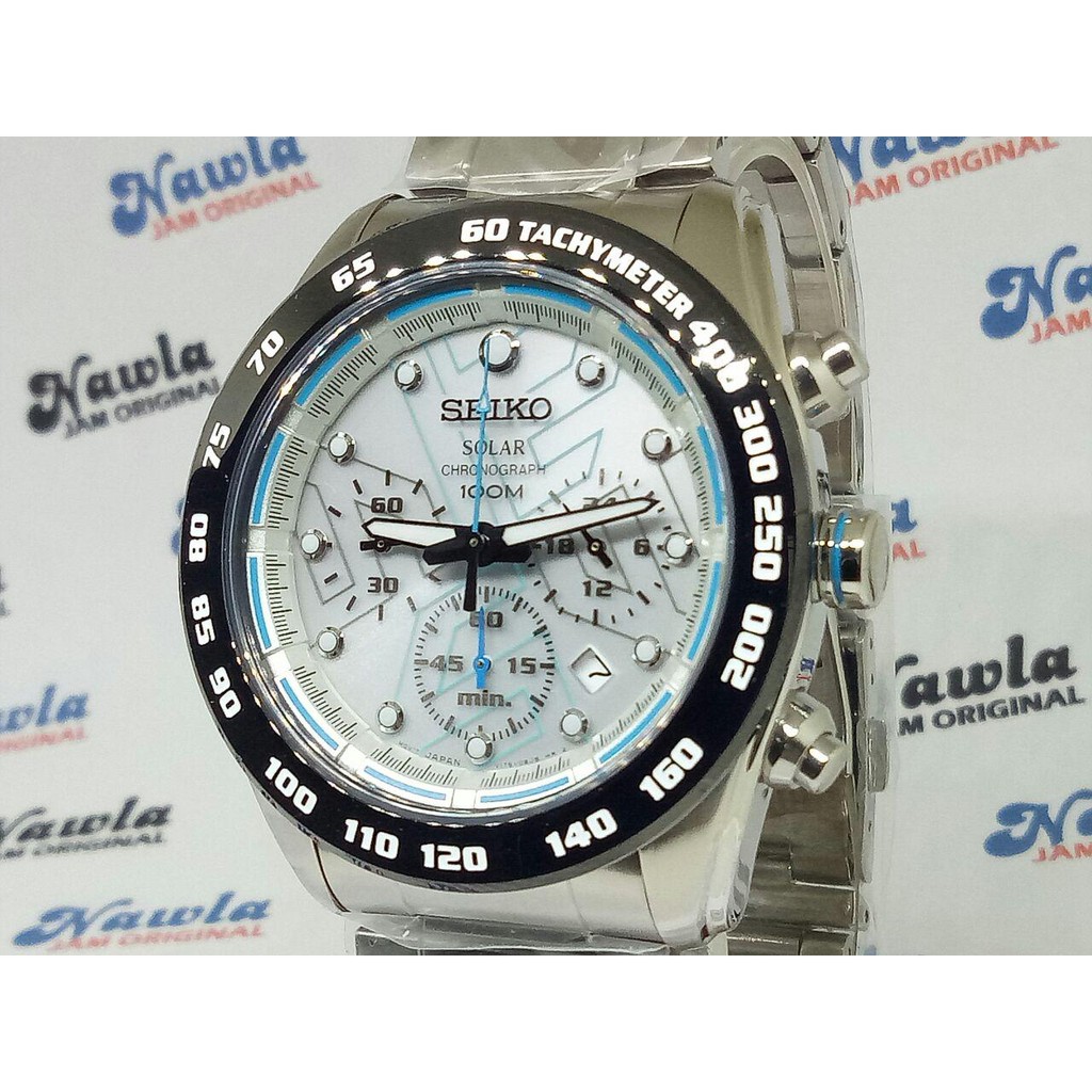 Seiko Criteria SSC121P1 Solar Chronograph Sapphire - Jam Tangan Pria SSC121