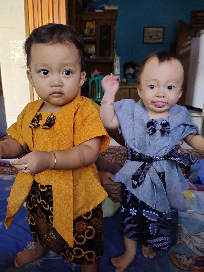 Kebaya Batik Anak (6 Bln-7 Tahun) Sml 3 Ukuran | Setelan Batik Anak | Kebaya Batik