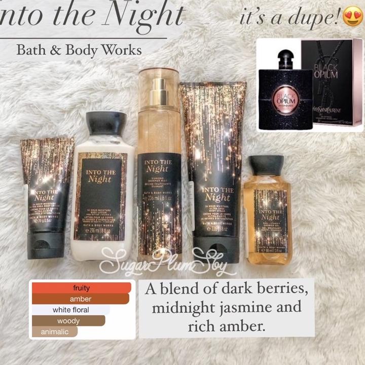ORIGINAL BPOM - INTO THE NIGHT  body care, gift set, body mist shimmer 236ml, mini EDP 7ml spray, bo