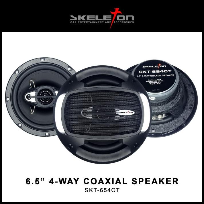 Skeleton Speaker Coaxial - 6.5 - Skt 654Ct - Hitam