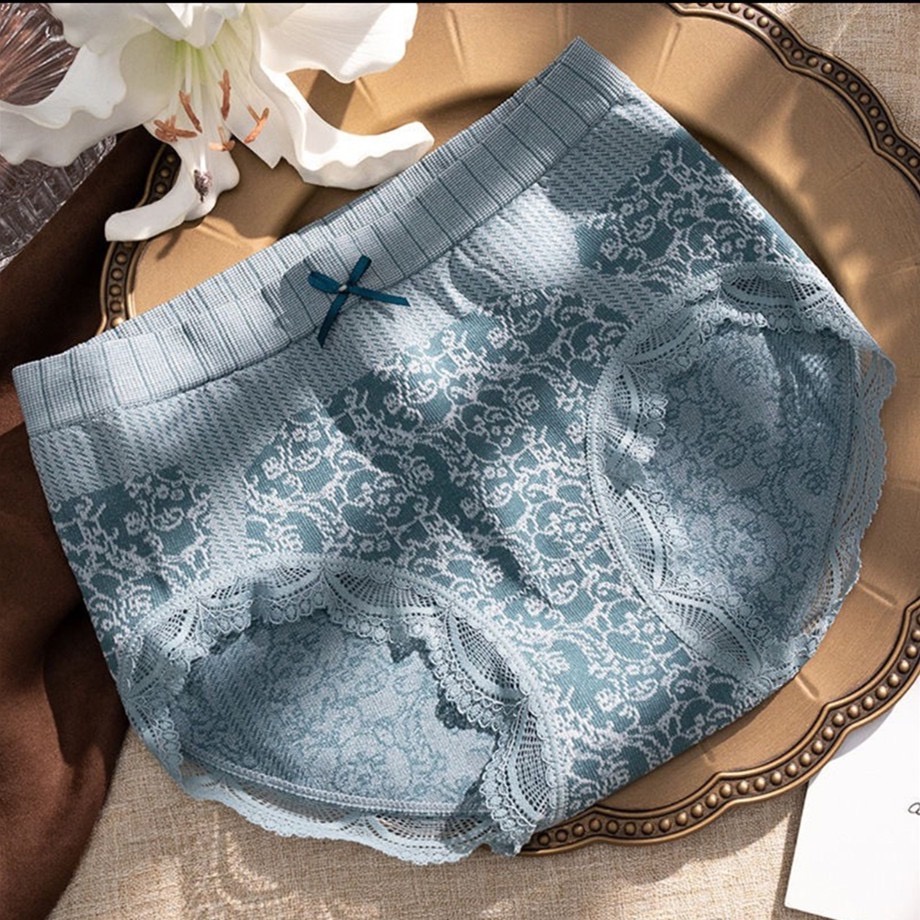 [ LINGERIE MASTER ] - (C-32) Celana Korset Slimming Pants Celana Dalam Stretch Wanita Sutra-C-32 Biru