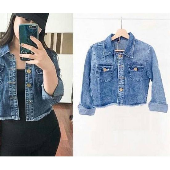 [ BNB ] Jaya_Co jaket monako /  jeans crop washed acid/rawis !