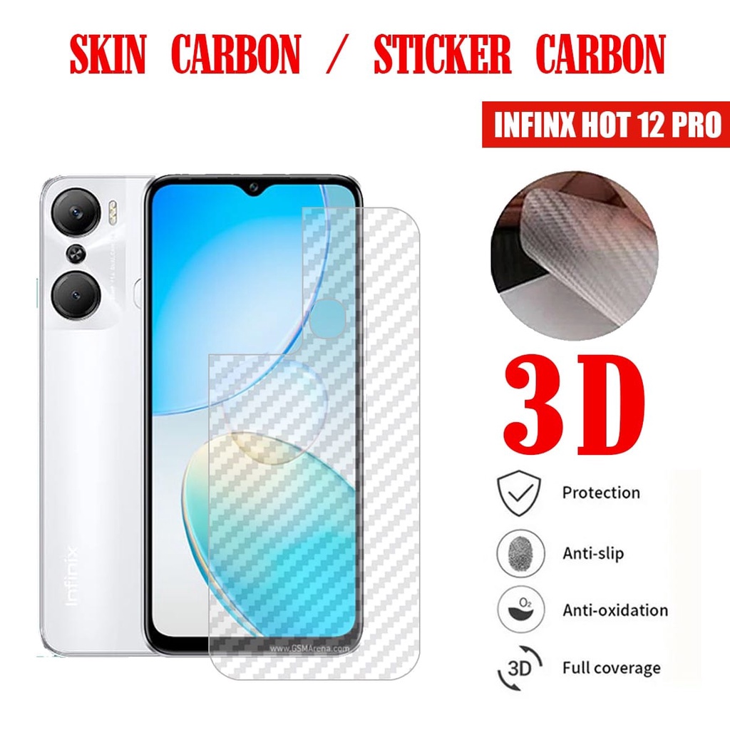 PROMO Paket 4IN1 Case INFINIX HOT 12 PRO / NFC  SoftCase Fusion Xundd Free Tempered Glass Layar Warna &amp; Tempered Glass Camera &amp; Garskin Carbon