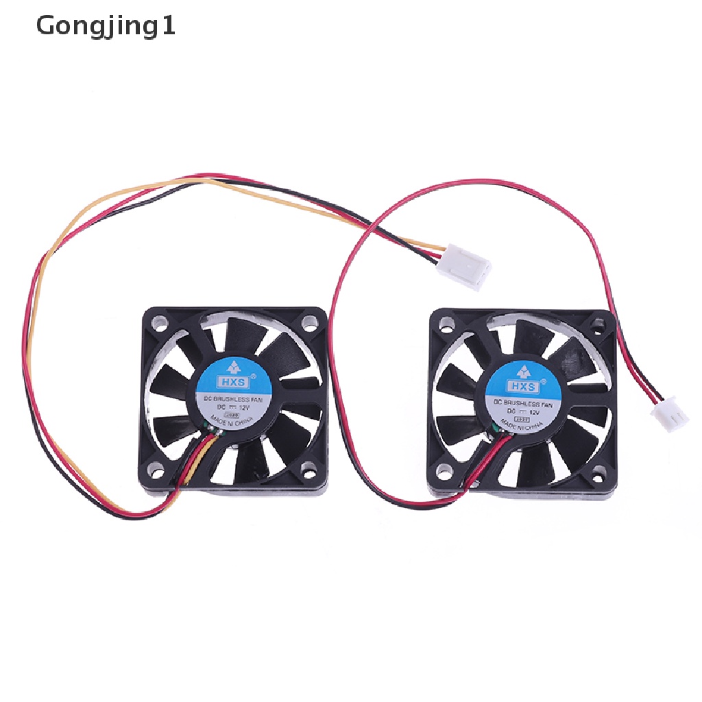 Gongjing1 Kipas Pendingin CPU 12v 2.5Pin / 3Pin 50mm Sunyi Untuk Komputer PC