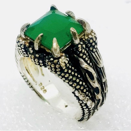 Cincin pria model cakar cincin pria perak bakar cincin permata cincin ethnik