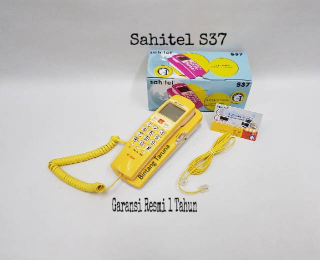 Telepon Kabel Sahitel S-37 Pesawat Telepon Sahitel S37 (Kuning)