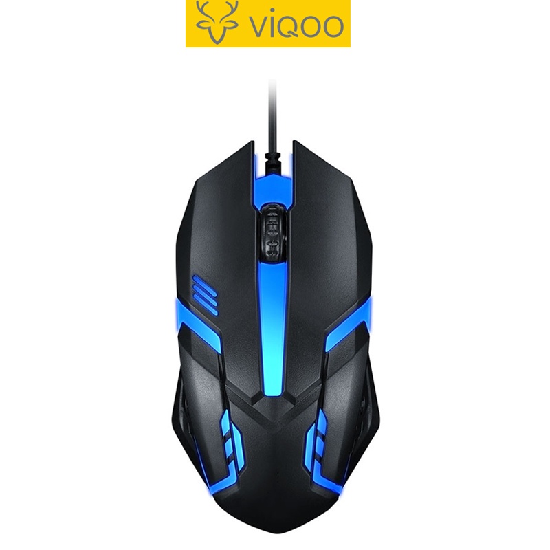 【COD】 Viqoo Mouse Gaming Wired MG05 Black Mouse Game RGB Colorful 7 LED light