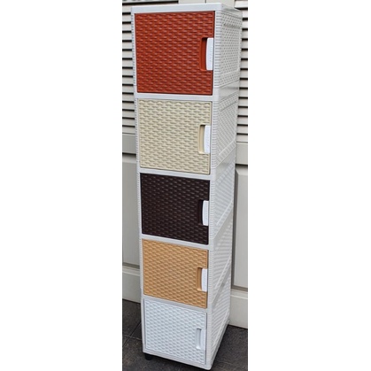 RSG Lemari Plastik Susun 5 / Rak Lemari Serbaguna Plastik Susun 5