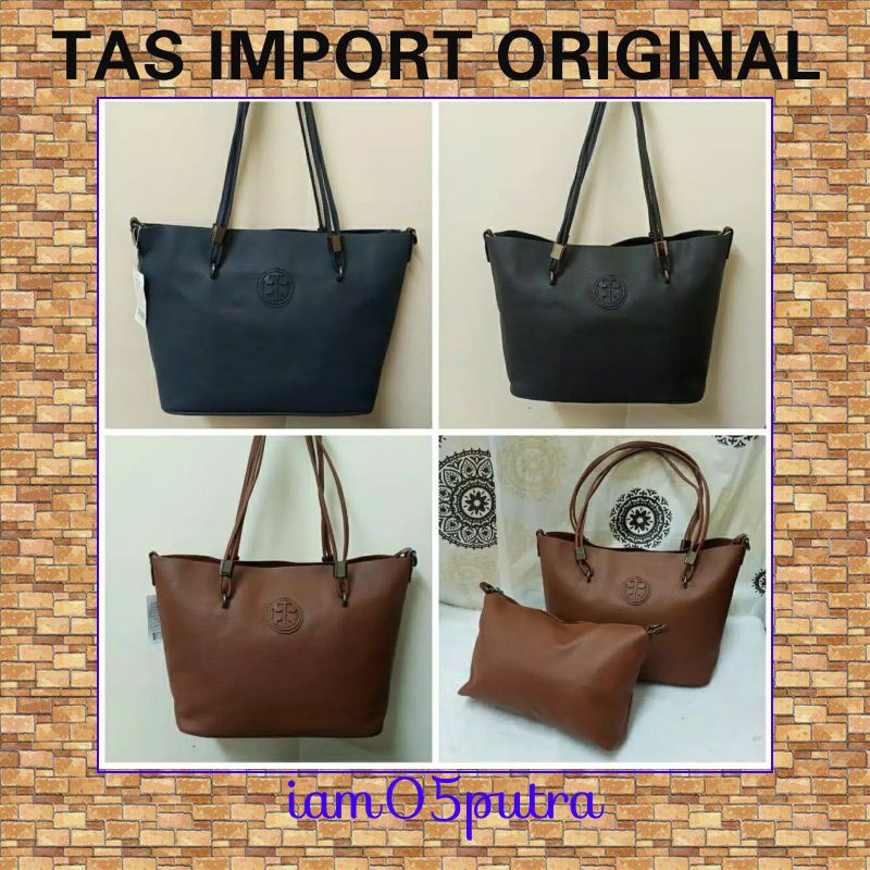 Tory Burch Tote Bag Import Tas Selempang Wanita Tas Fashion Cewek Cowok Remaja Sekolah Kuliah Terbar