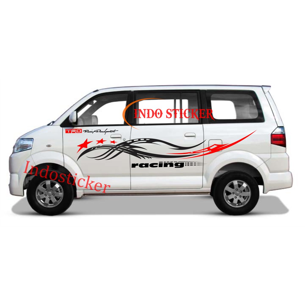 Jual Terbaru Cutting Stiker Mobil Suzuki Apv Racing Sticker Body Apv Luxury Luxio Grand Max Keren Indonesia Shopee Indonesia