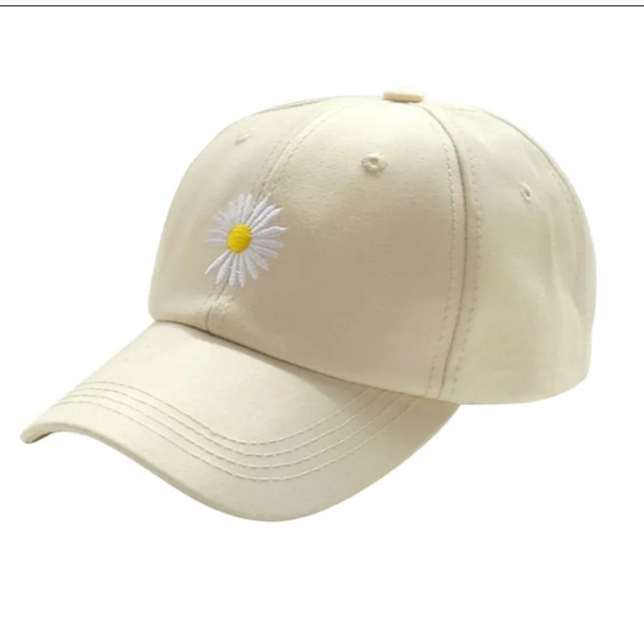 Murah Topi Baseball Motif Bunga Daisy Topi Pria dan Wanita