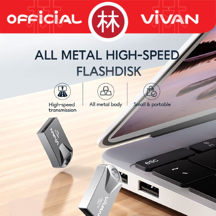 Vivan VMF132 32GB Small &amp; Portable High Speed Metal Flashdisk