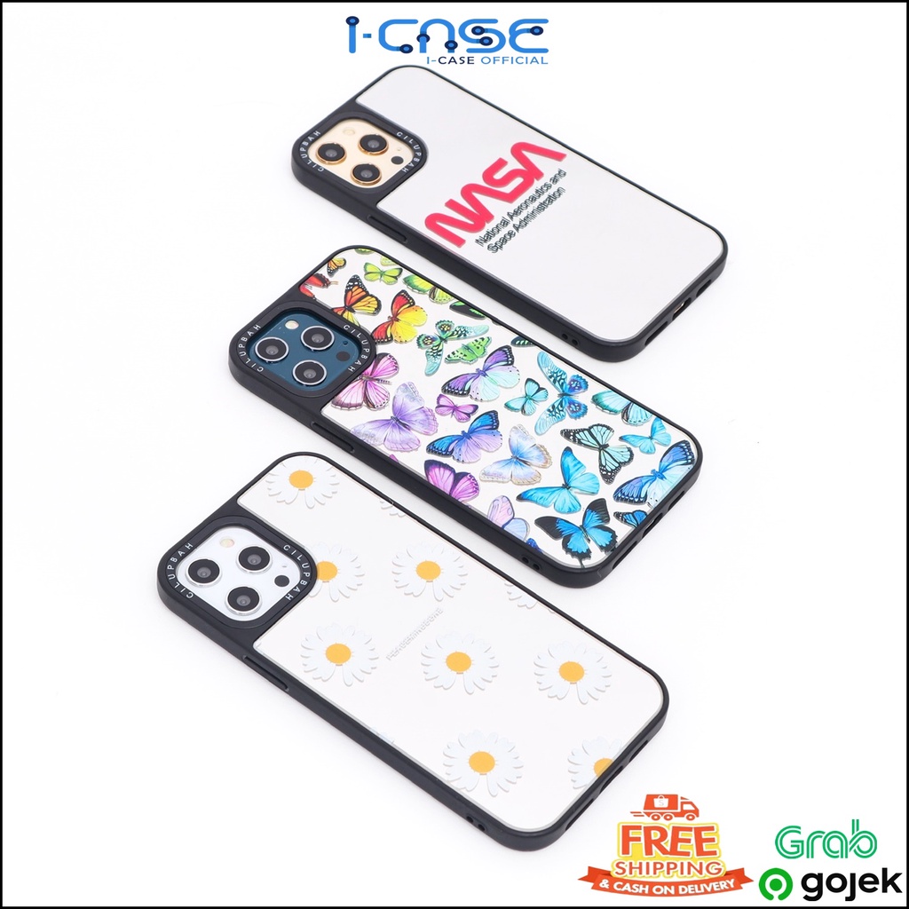 Premium Mirror Motif Case (2) for iPhone 6 7 8 + X XS XR 11 12 PRO MAX MINI