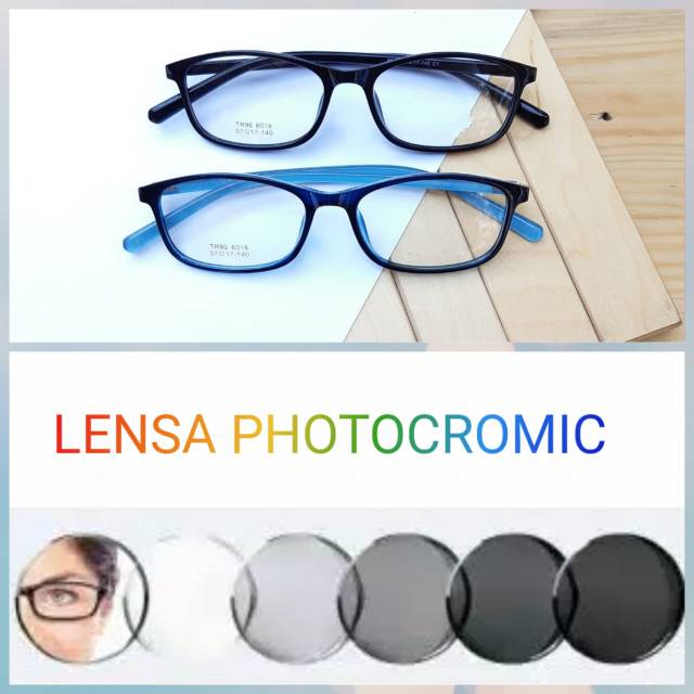 Paket frame+lensa.. Frame kacamata TR90 6018