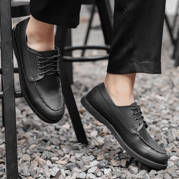 MORRIS BLACK |ManNeedMe x ARF| Sepatu Pantofel Pria Derby Shoes ORIGINAL