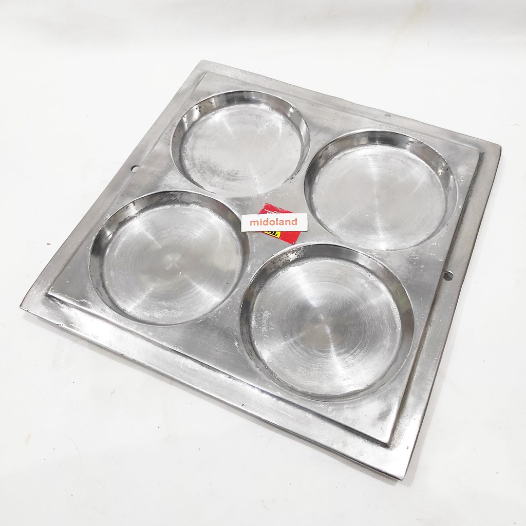 loyang wajan cetakan kue martabak manis mini telur telor 4 lubang