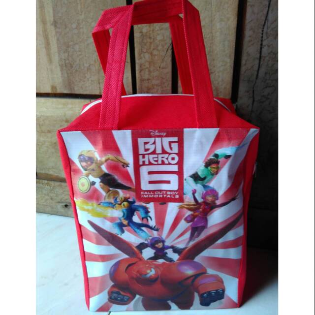 

TAS TENTENG RESLETING KARAKTER KARTUN BIG HERO 6 | SOUVENIR ULTAH ANAK | KADO GOODIE BAG MURAH | R4