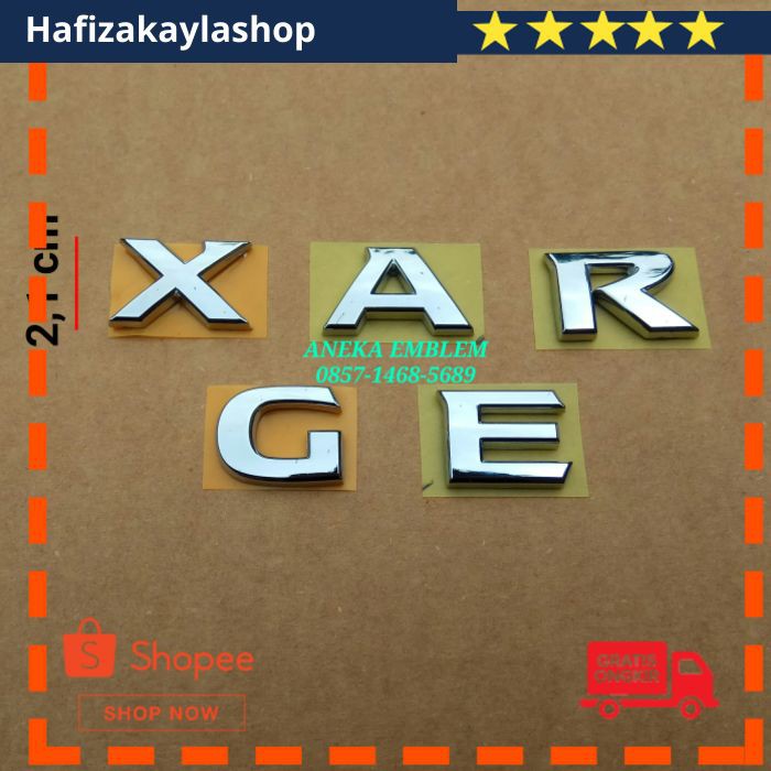 Part mobil ecer  original - emblem xgear - logo xgear - tulisan x-gear -nissan zn 359