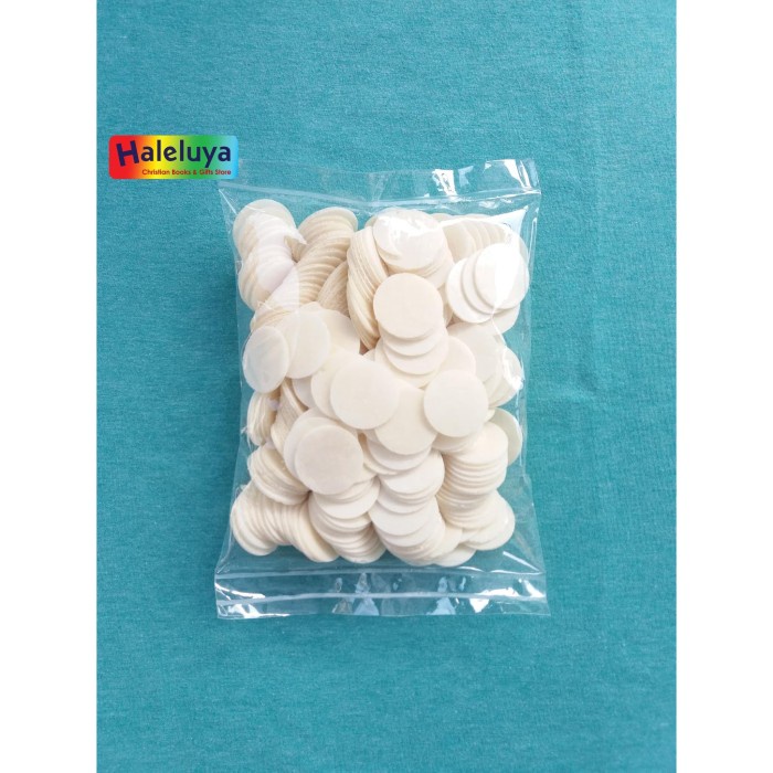 

⭐ COD ⭐ Hosti Roti Perjamuan Kudus Polos 100 gram ( SPP-IRT )