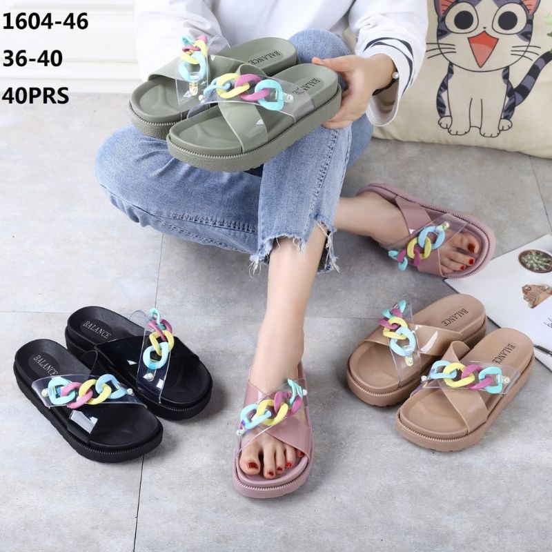 BALANCE 1604-46 / SANDAL WANITA SILANG RANTAI