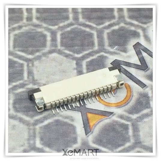 FPC 16P Connector 1mm Pitch 16 Pin ZIF Type Top Contact SMD