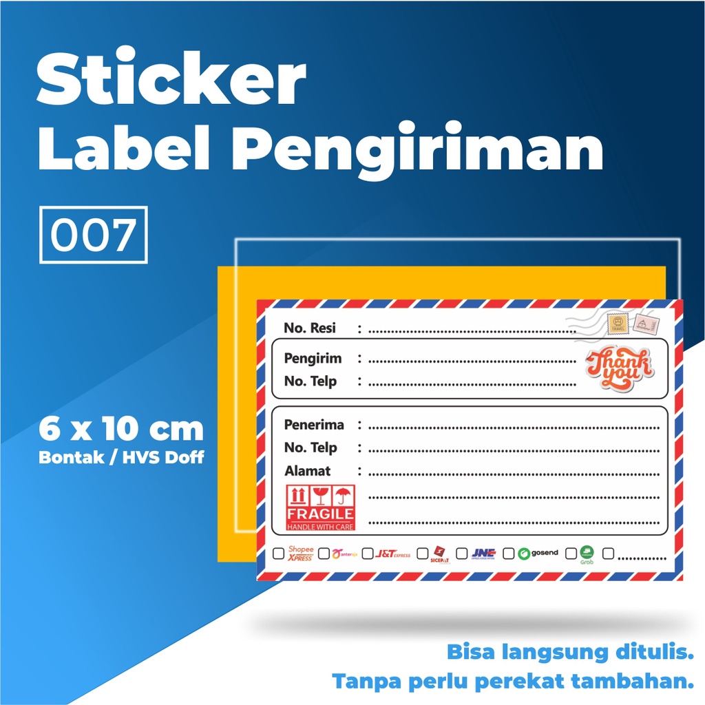 Stiker Pengiriman / Stiker Pengiriman Olshop / Stiker Label Pengiriman / Sticker Fragile-007