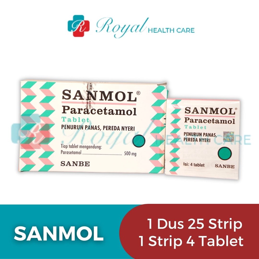 SANMOL STRIP 4 TABLET Sebagai Penurun Demam