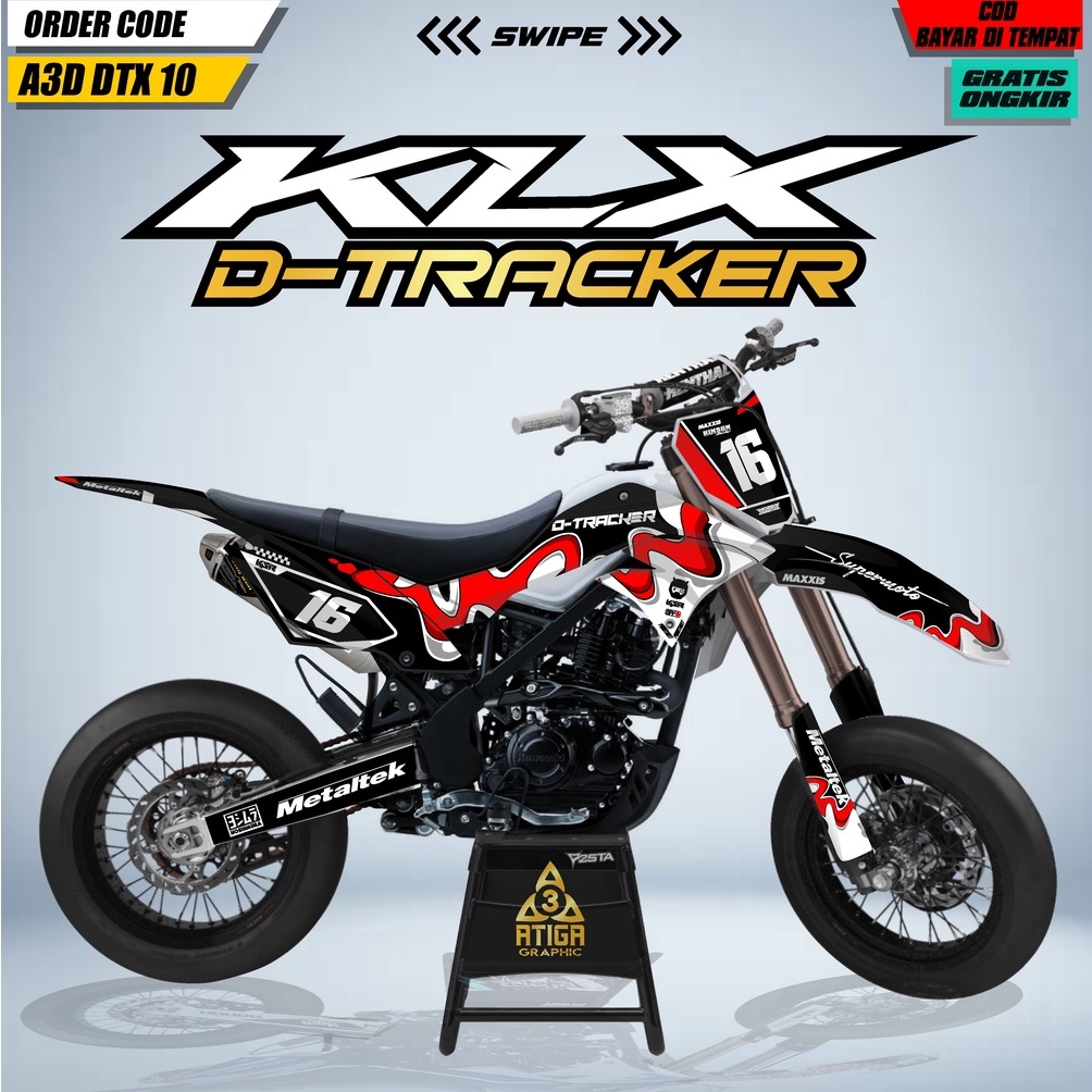 DECAL DTRACKER 150 stiker dekal klx dtracker full body custom decal klx dtracker hologram decal pela