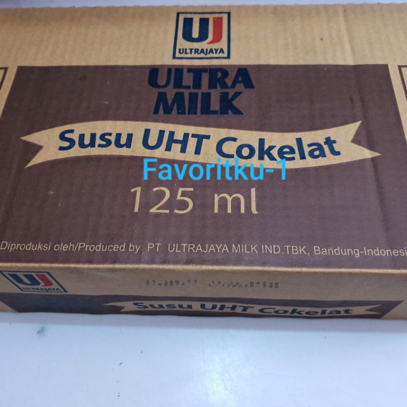 

Susu ULTRA MILK UHT Cokelat 125 ml. 1 Dos Isi 40 Kotak