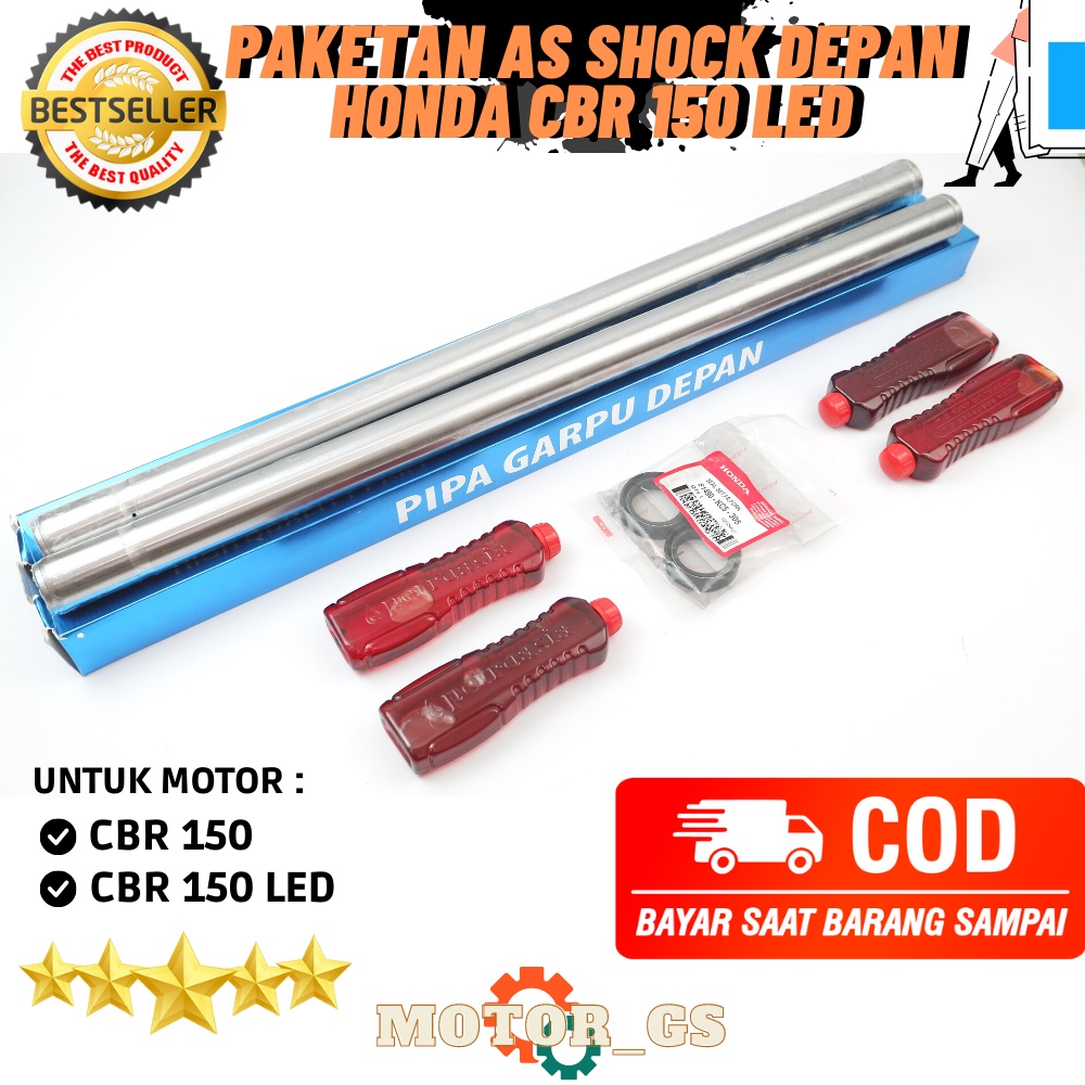 Paket As Shock Breaker Depan Honda CBR 150 LED / As Shock depan Komplit  CBR 150 & CBR 150 LED
