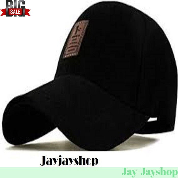 Topi Baseball Golf Outdoor Ediko sport FASHION HAT PROMO - Hitam, All Size