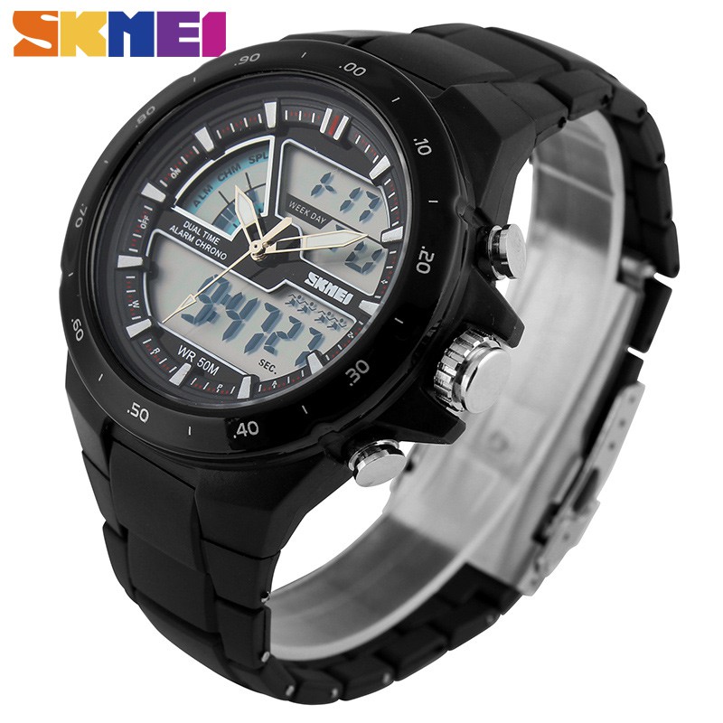 SKMEI 1016 Jam Tangan Pria Digital Analog Chronograph Anti Air WATCHKITE WKOS