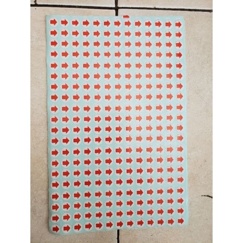 Sticker Size Tempel S M L Xl Xxl Panah - Size Ukuran Baju Tempel